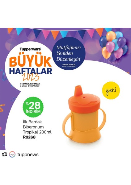 Ilk Bardak Biberonum Tropikal 200 ml