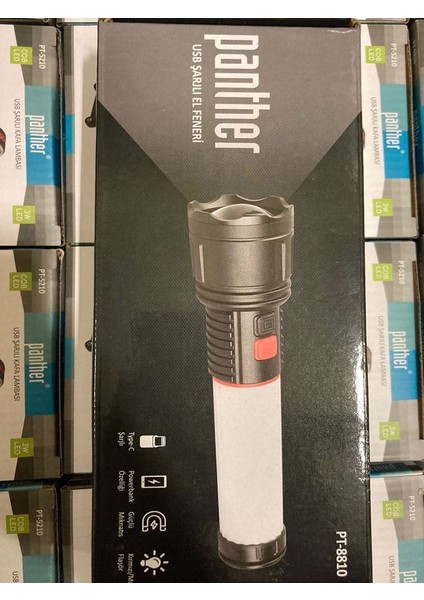 Panther 8810 USB Şarjlı El Feneri modelleri