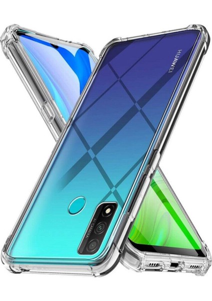 Caseworld Huawei P Smart 2020 ile Uyumlu Kapak Airbag Antishock Köşe Korumalı Silikon Şeffaf Kılıf