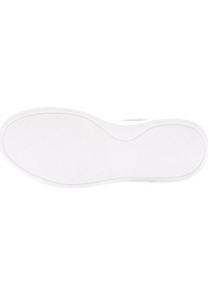 ES851-23Y Kadin Kalin Taban Halhal Detayli Silver Taşli Sneakers Ayakkabi indirimleri