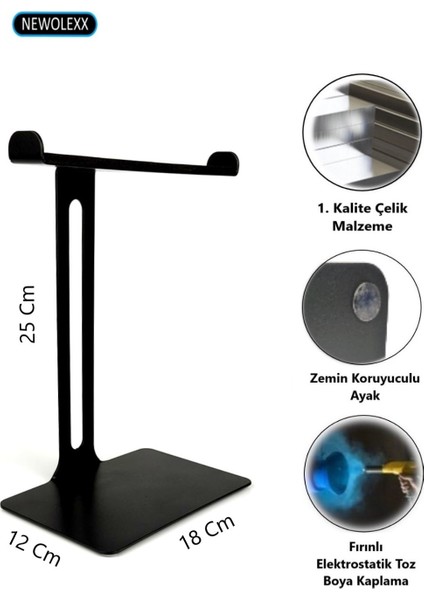 Profesyonel 2'li Metal Kulaklık Standı Headset Stand fiyatları