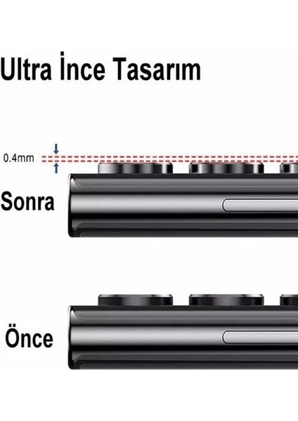 Galaxy S23 Ultra Kamera Lens Koruyucu Kılıfla Birlikte Kullanım Ultra Ince Kırılmayı Önleyen Tasarım