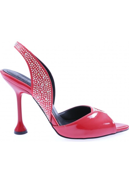 02-23Y Kadin Silver Taşli Kadeh Topuklu Ayakkabi