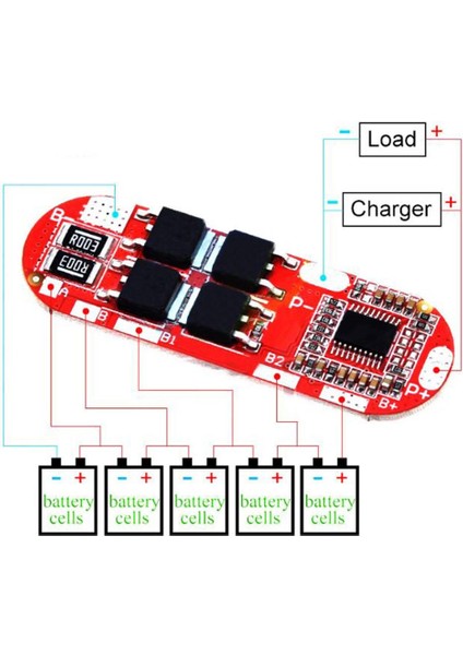 5s 25A Bms 21V 18650 Lityum Lipo Pil Şarj Koruma Modülü fiyatları