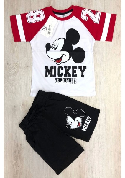 Erkek Çocuk Mickey Baskılı Ikili Takım