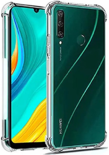 Caseworld Huawei Y6P ile Uyumlu Kapak Airbag Antishock Köşe Korumalı Silikon Şeffaf Kılıf