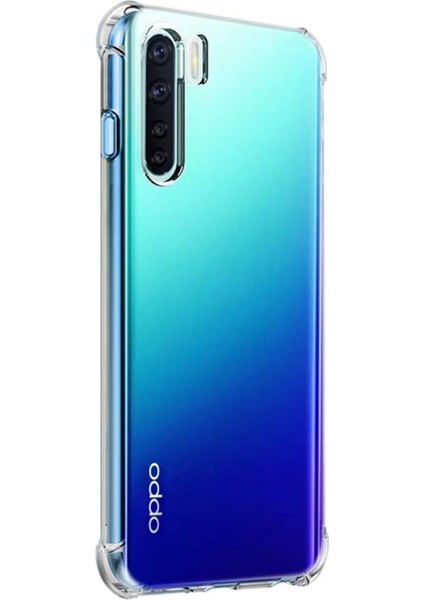 Caseworld Oppo Reno 3 ile Uyumlu Kapak Airbag Antishock Köşe Korumalı Silikon Şeffaf Kılıf
