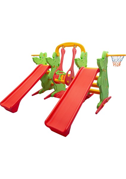 2 Kaydırak 1 Salıncak Set - Çocuk Oyun Parkı - Çocuk Salıncak - Çocuk Kaydırak- Anaokulu - Kreş fiyatları