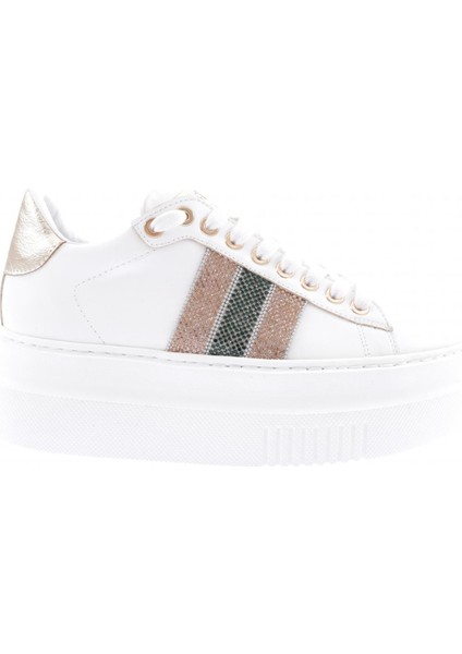 ES865-23Y Kadin Kalin Silver Taşli Sneakers Ayakkabi10
