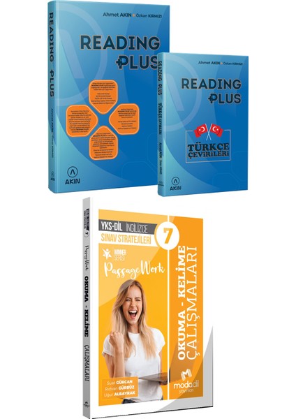 Akın Dil 2023 Akın Dil Reading Plus+Modadil Yks-Dil Ingilizce Sınav Stratejileri 7 Okuma-Kelime Çalışmaları