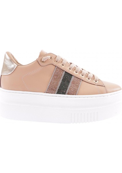 ES865-23Y Kadin Kalin Silver Taşli Sneakers Ayakkabi10