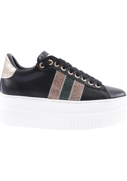 ES865-23Y Kadin Kalin Silver Taşli Sneakers Ayakkabi10