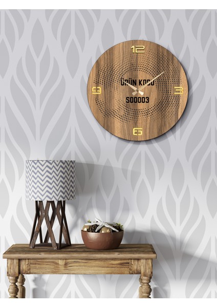 Kişiselleştirilebilir Yeni Koleksiyon Modern Dekoratif Duvar Saati Sessiz Mekanizma 40X40CM