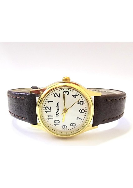 Retro Kadın Saati, Vintage Tasarım, Klasik Tasarım, Altın / Gold Rengi, Minimal, Kayışlı fiyatları