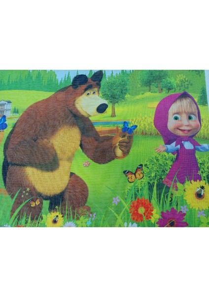 Maşa Ile Koca Ayı Lisanslı Çocuk Odası Tül Perde Pilesiz fiyatları