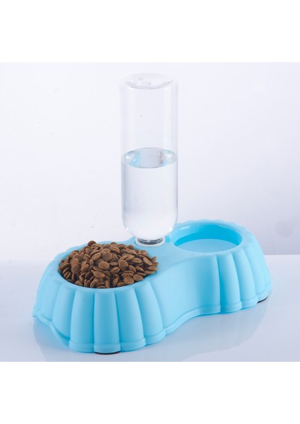 Kedi Köpek Mama Su Kabı Small-Mavi