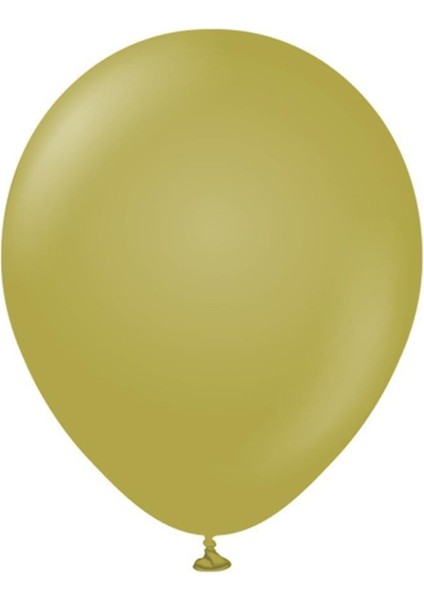 12'' Zeytin Rengi Balon 20 Adet