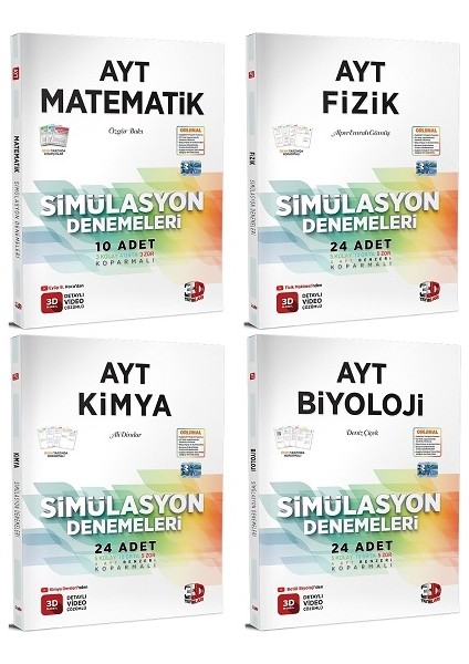2023 AYT Simülasyon Matematik - Fizik - Kimya - Biyoloji Denemeleri