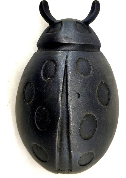 Uğur böceği kapı taktak pirinç malzeme dekoratif vintage kapı aksesuarı siyah