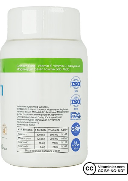 Calcium Ossis 60 Tablet