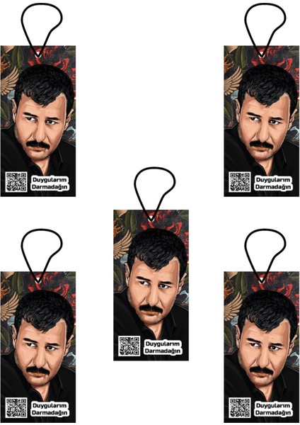 Jethızında 5'li Set Azer Bülbül Tasarımlı (Duygularım Darmadağın) Oto Kokusu