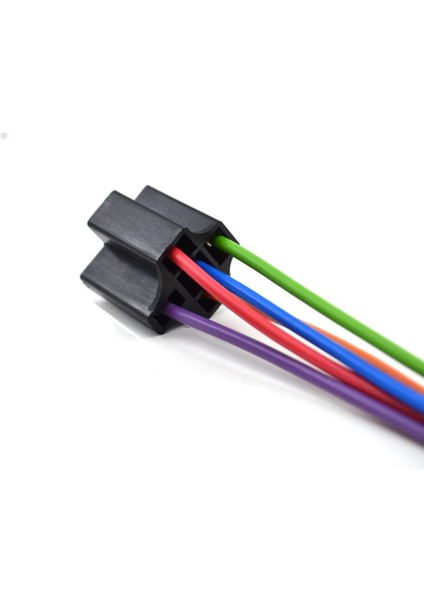Mini Röle Soketi 4 - 5 Fişli Bakır Kablolu Pirinç Terminalli 1.50MM Kablo-5 Fiş