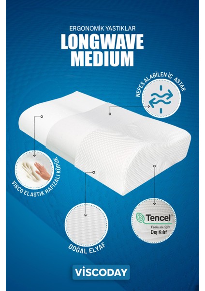 Visco Boyun Yastığı Boyun Destekleyici Visco Yastık Ortopedik Boyun Yastığı Ergonomik Yastık fırsatları