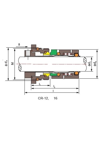 Demirkol Mekanik Salmastra GRF706C (Cr) Çap 12