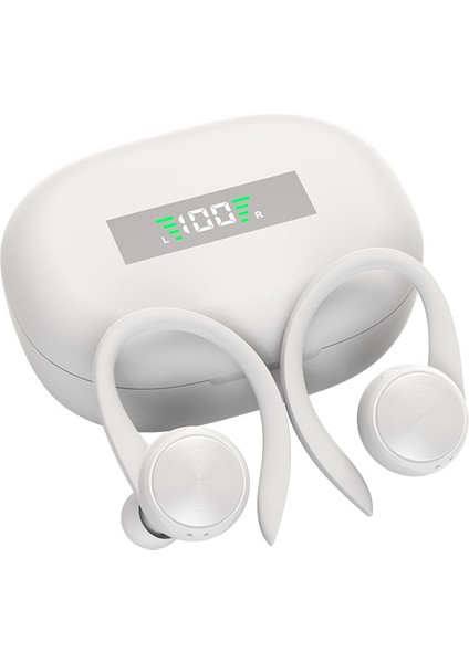 2023 Mic ile Ipx5 Su Geçirmez Kulak Kancaları Bluetooth Kulaklık Hifi Stereo Kulaklıklar (Yurt Dışından)