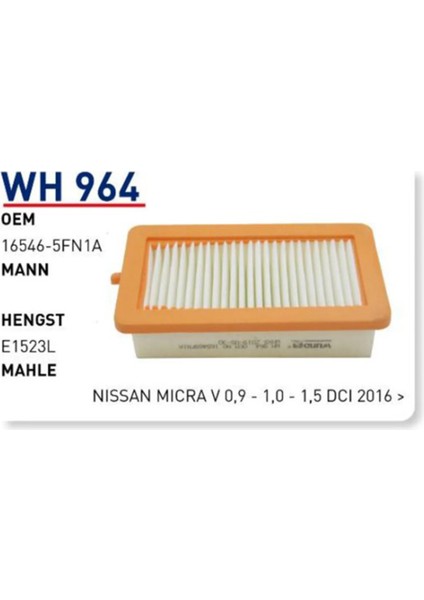 Fıltre Hava Micra V 0,9-1,0-1,5 Dci 2016 > fiyatları
