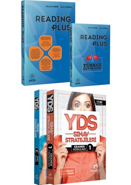 Akın Dil 2023 Akın Dil Reading Plus+Yds Sınav Stratejileri 1-2 (Gramer Konular+Soru Tipleri)