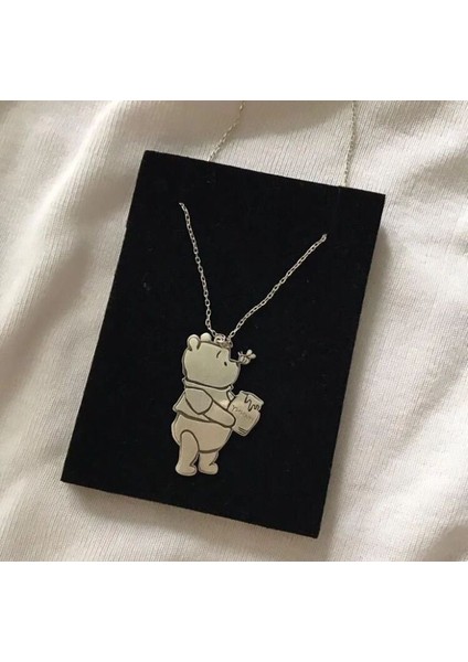 925 Ayar Gümüş Winnie The Pooh Kolye