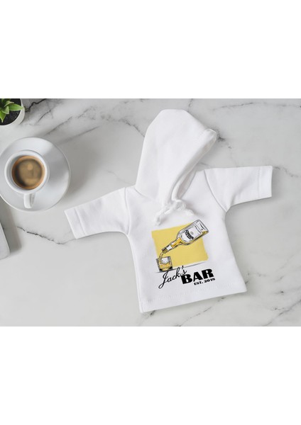 Kişiye Özel Mini Beyaz Içki Şişesi Tişörtü , Ev Bar Dekoru, Viski, Şarap, Votka, Rakı Şişesi Tişörtü, Ev Barı-10 indirimleri