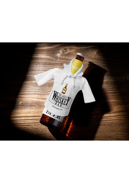 Kişiye Özel Mini Beyaz Içki Şişesi Tişörtü , Ev Bar Dekoru, Viski, Şarap, Votka, Rakı Şişesi Tişörtü, Ev Barı-15 fiyatları