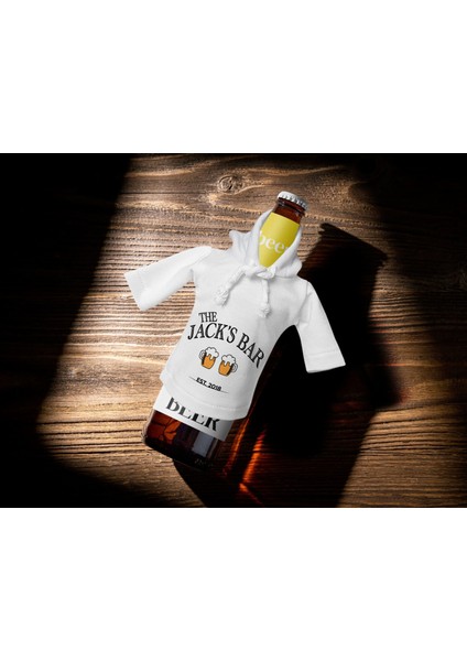 Kişiye Özel Mini Beyaz Içki Şişesi Tişörtü , Ev Bar Dekoru, Viski, Şarap, Votka, Rakı Şişesi Tişörtü, Ev Barı-2 fiyatları