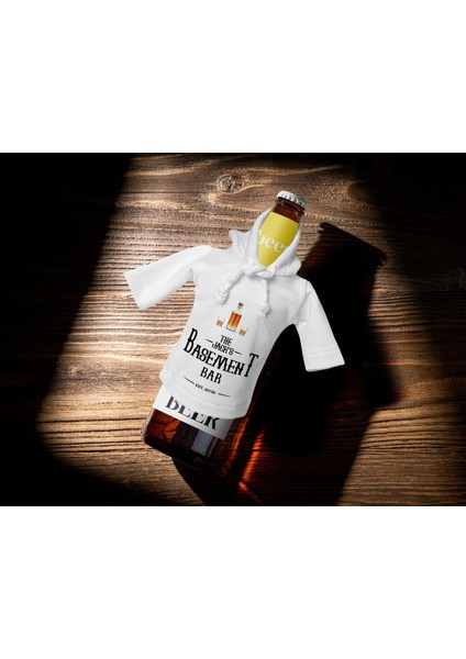 Kişiye Özel Mini Beyaz Içki Şişesi Tişörtü , Ev Bar Dekoru, Viski, Şarap, Votka, Rakı Şişesi Tişörtü, Ev Barı-5 fiyatları