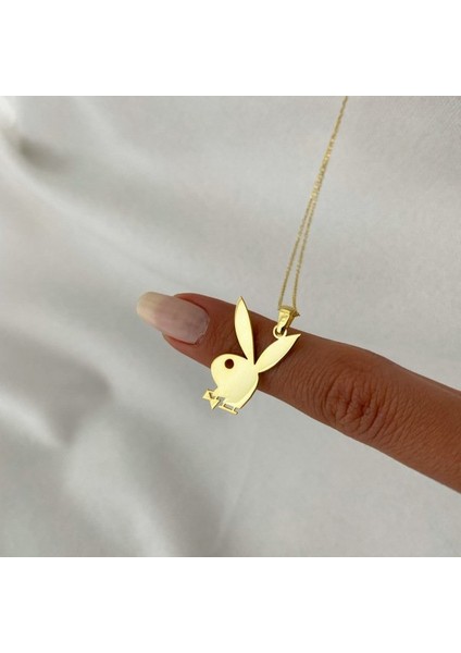 925 Ayar Gümüş Playboy Kolye
