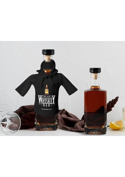 Kişiye Özel Mini Siyah Içki Şişesi Tişörtü , Ev Bar Dekoru, Viski, Şarap, Votka, Rakı Şişesi Tişörtü, Ev Barı-12 fiyatları