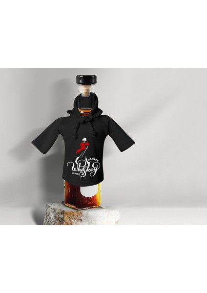 Kişiye Özel Mini Siyah Içki Şişesi Tişörtü , Ev Bar Dekoru, Viski, Şarap, Votka, Rakı Şişesi Tişörtü, Ev Barı-15 modelleri