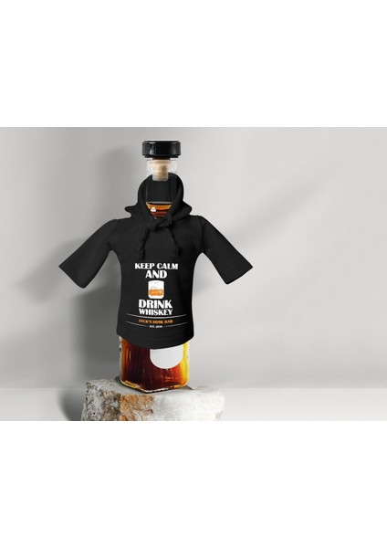 Kişiye Özel Mini Siyah Içki Şişesi Tişörtü , Ev Bar Dekoru, Viski, Şarap, Votka, Rakı Şişesi Tişörtü, Ev Barı-8 fırsatları