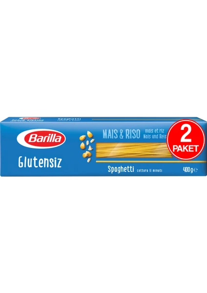 Glutensiz Spaghetti Makarna 400 G 2 Paket