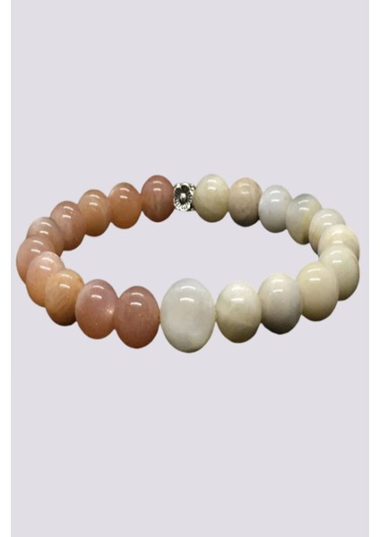 Sertifikalı Doğal Ay Taşı & Güneş Taşı Bileklik