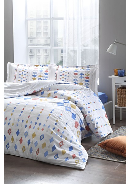 Color Silices Çift Kişilik Lastikli Fitted Çarşaf Nevresim Takımı