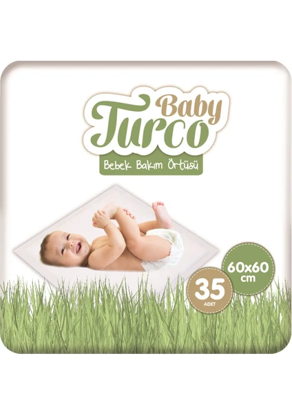 Baby Turco Bebek Bakım Örtüsü 60X60 cm 7x5 35 Adet