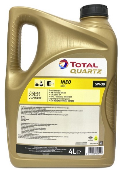 Quartz Ineo Mdc 5W-30 4 Litre Motor Yağı ( Üretim Yılı: 2022 ) fiyatları