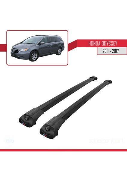 Honda Odyssey 2011-2017 Arası ile Uyumlu Ace-1 Ara Atkı Tavan Barı Siyah