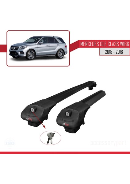 Mercedes Gle Class (W166) 2015-2018 Arası ile Uyumlu Ace-1 Ara Atkı Tavan Barı Siyah fiyatları