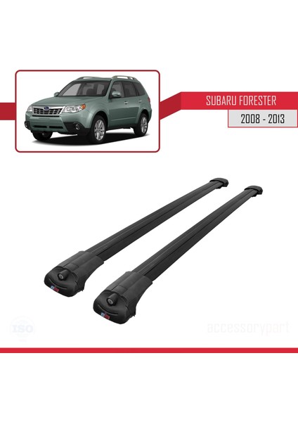 Subaru Forester 2008-2013 Arası ile Uyumlu Ace-1 Ara Atkı Tavan Barı Siyah