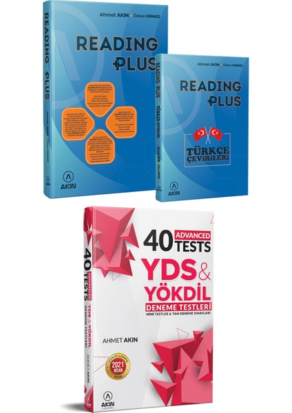 Akın Dil 2023 Akın Dil Reading Plus+Akın Dil Yds&yökdil 40 Advanced Tests