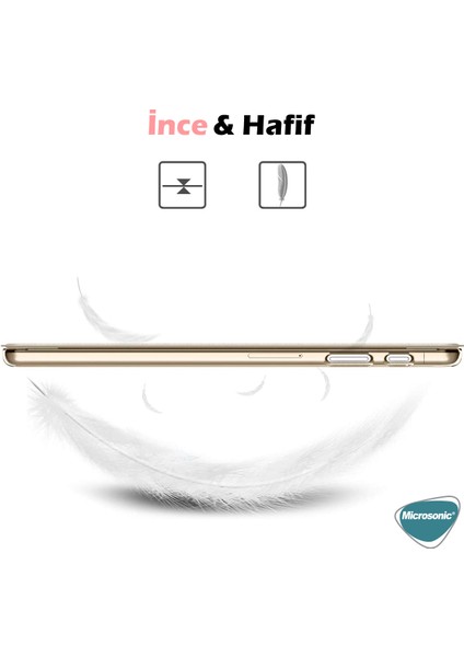 Lenovo Tab M10 3.nesil 10.1`` Kılıf (TB-328F) Slim Translucent Back Smart Cover Mor modelleri